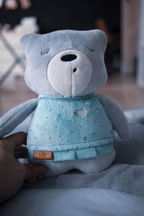 Blue plush bear